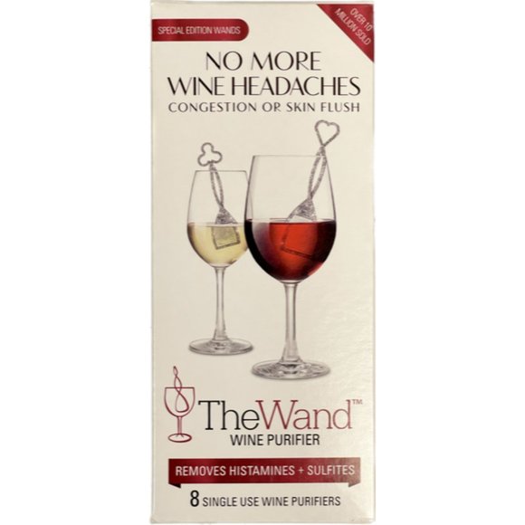 Purewine Inc Dining Purewine Wand Silver Polypropylene Wine Filter